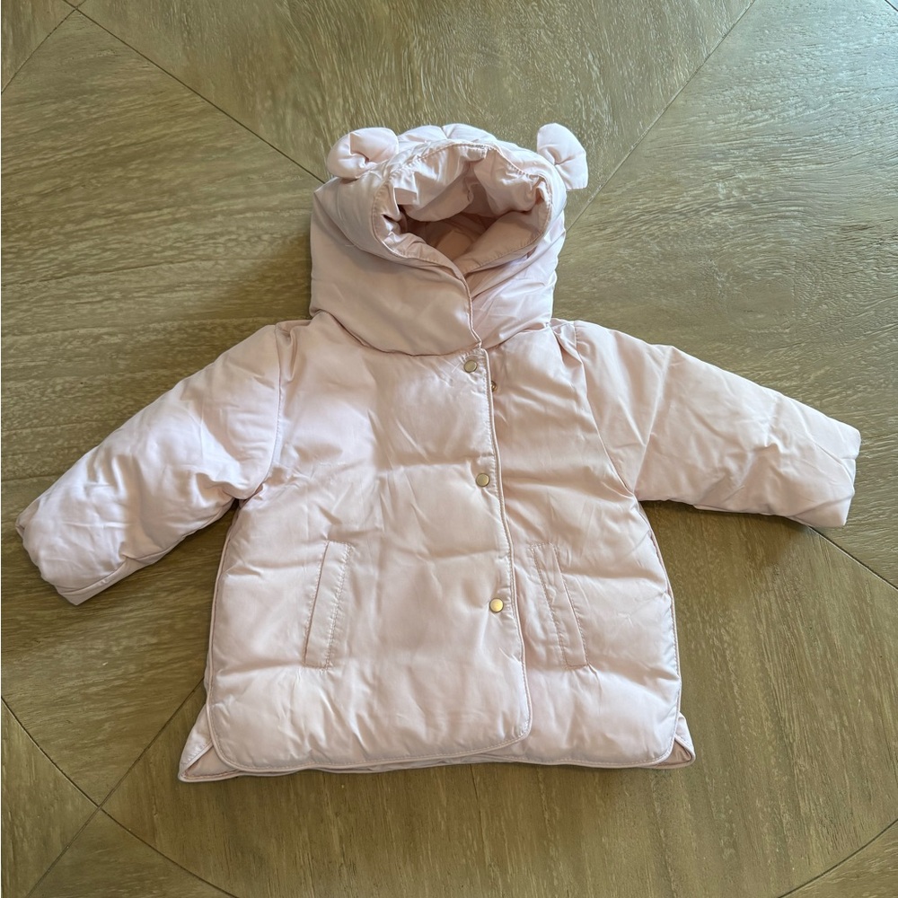 Zara Kids Pink Puffer Jacket